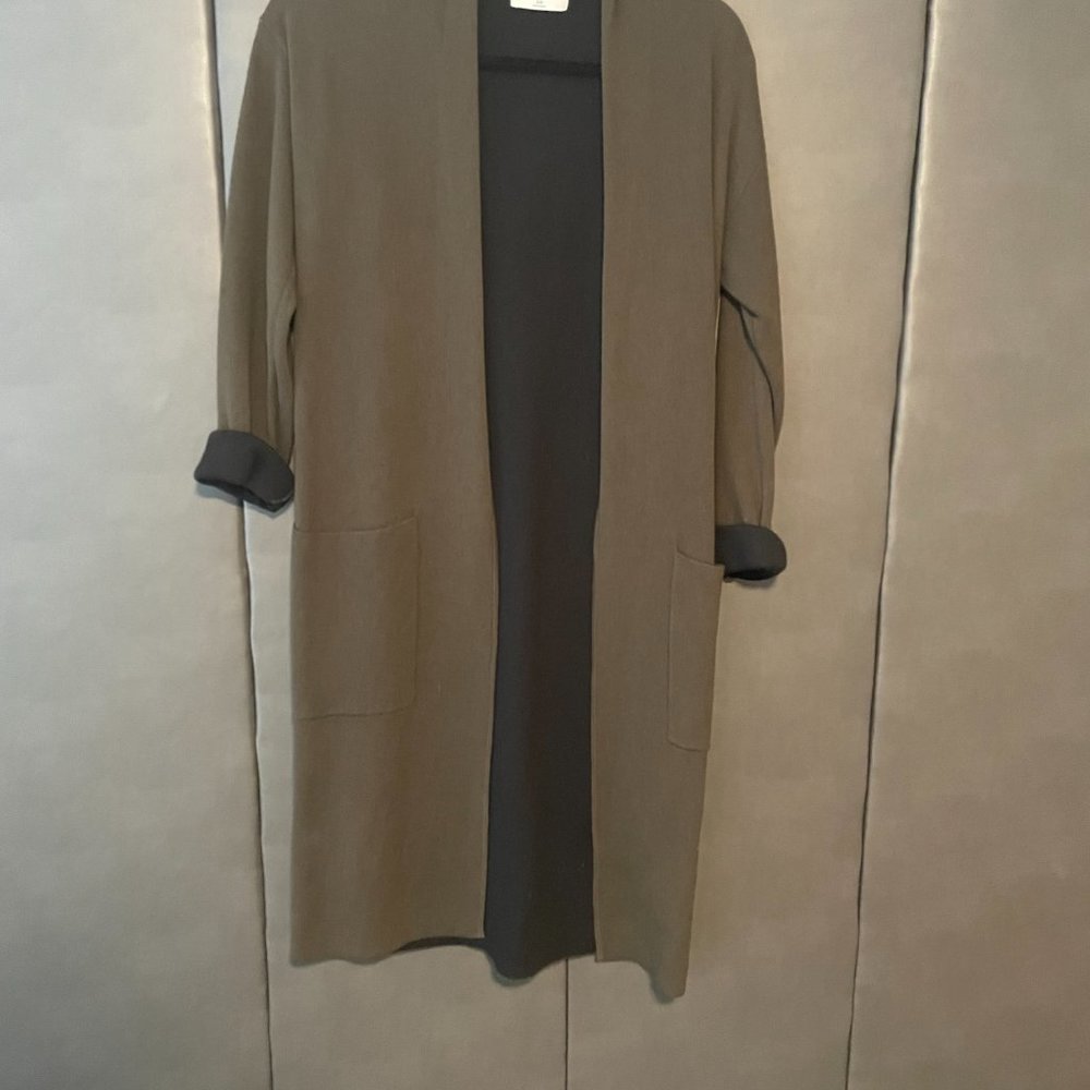 Babaton Lance Cardigan Double-faced, wool-blend cardigan - Army Green